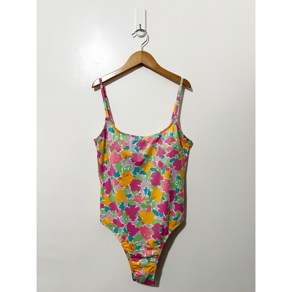 Cotton On Floral Print Cheeky One-Piece Swimsuit Size Medium - Picture 2 of 10
